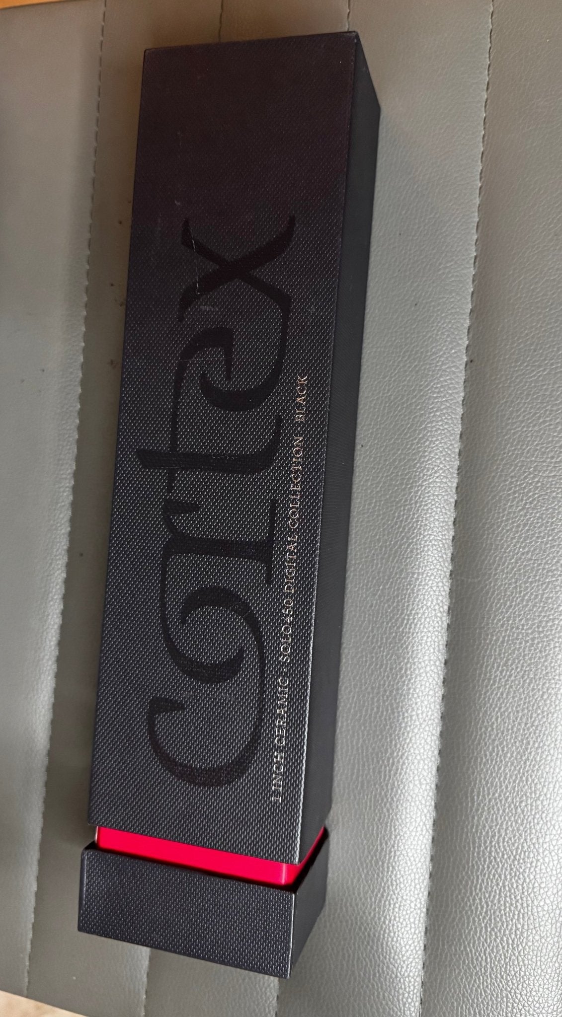 Cortex Solo Digital Analog Ceramic Flat Iron, Black, 1 Inch, 24 Ounce