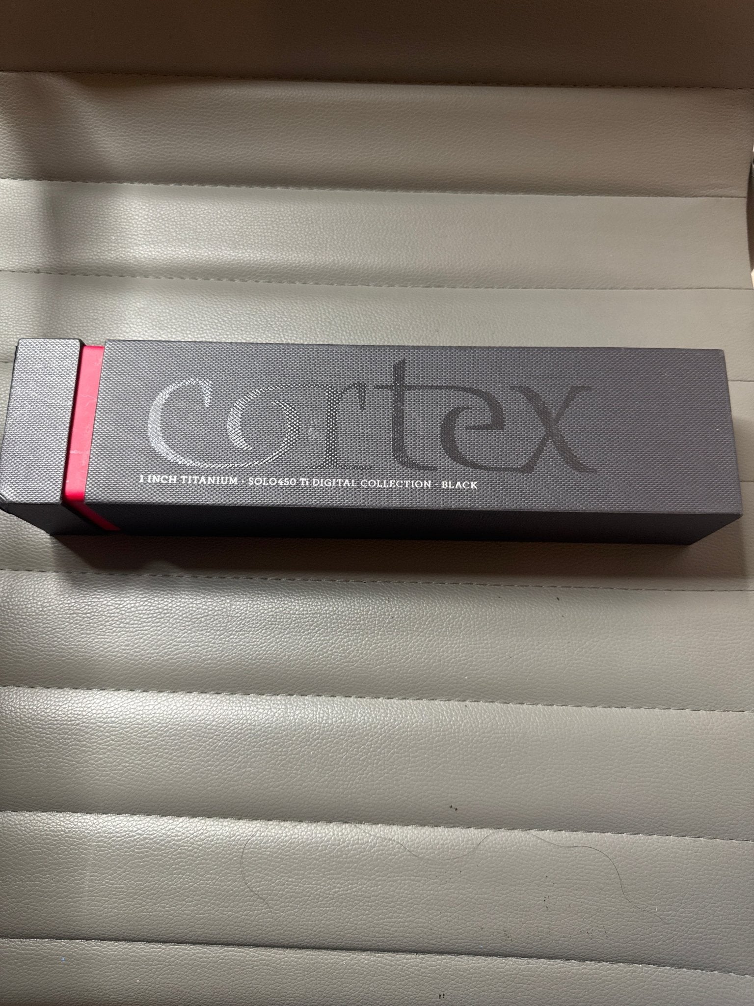 Cortex Solo Digital Analog Titanium Flat Iron, Black, 1 Inch