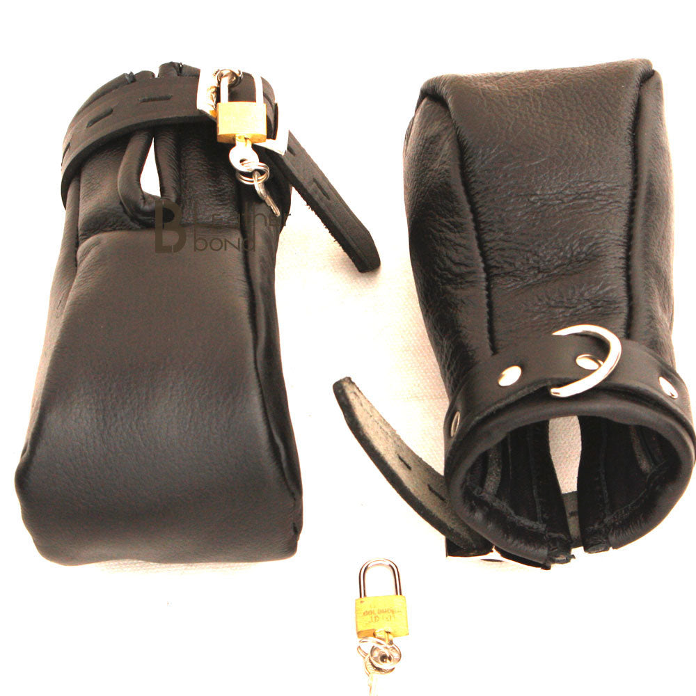 Puppy Play Animal Role Bondage Kit 5-Piece Genuine Cowhide Leather BDSM Restraint Set