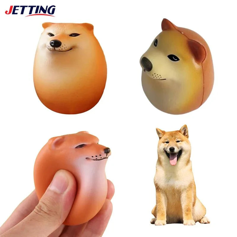 Creative Shiba Inu Egg-Shaped PVC Ornament