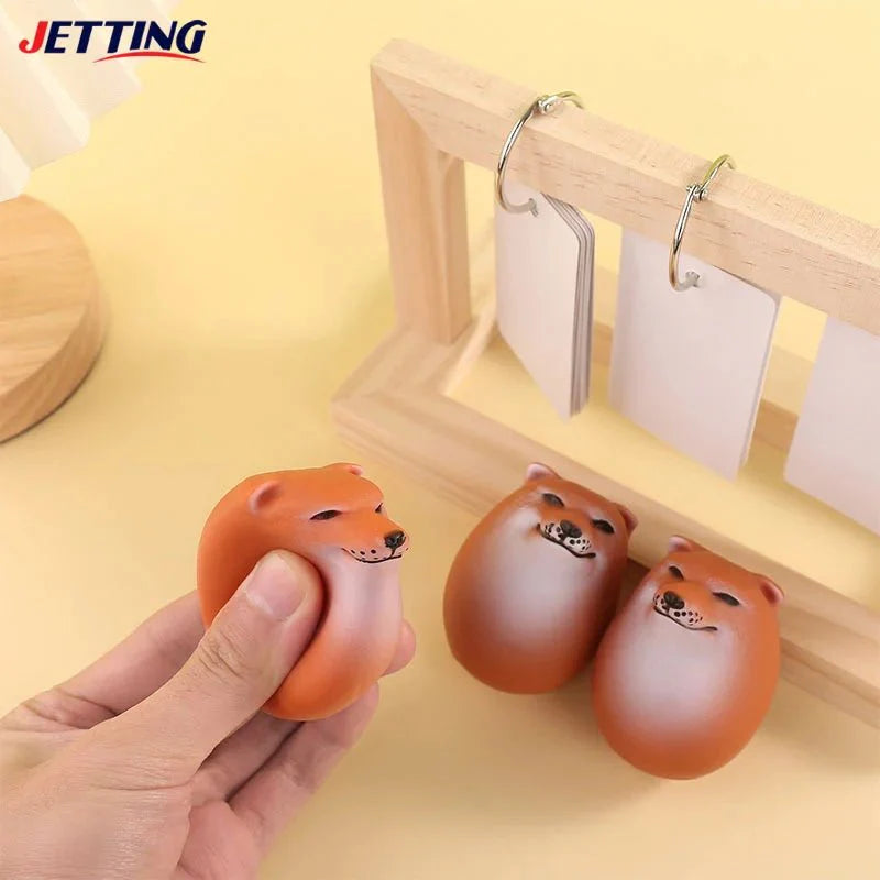 Creative Shiba Inu Egg-Shaped PVC Ornament