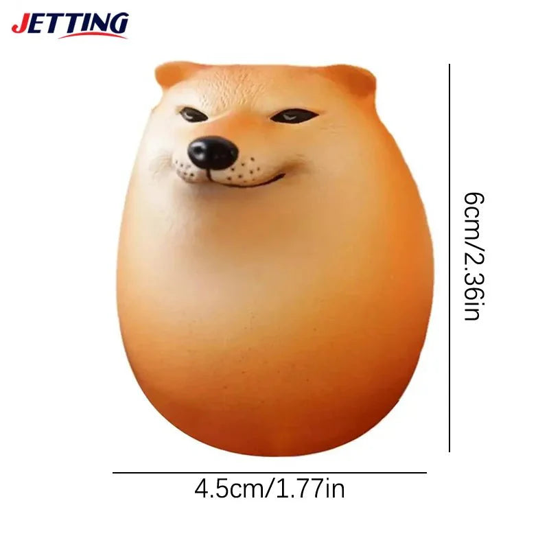 Creative Shiba Inu Egg-Shaped PVC Ornament