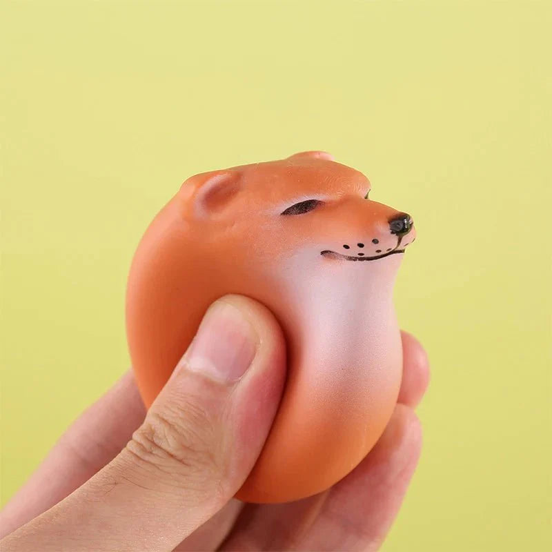 Creative Shiba Inu Egg-Shaped PVC Ornament