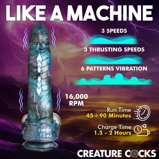 Creature Cocks Astro-Thrust Thrusting & Vibrating Dildo