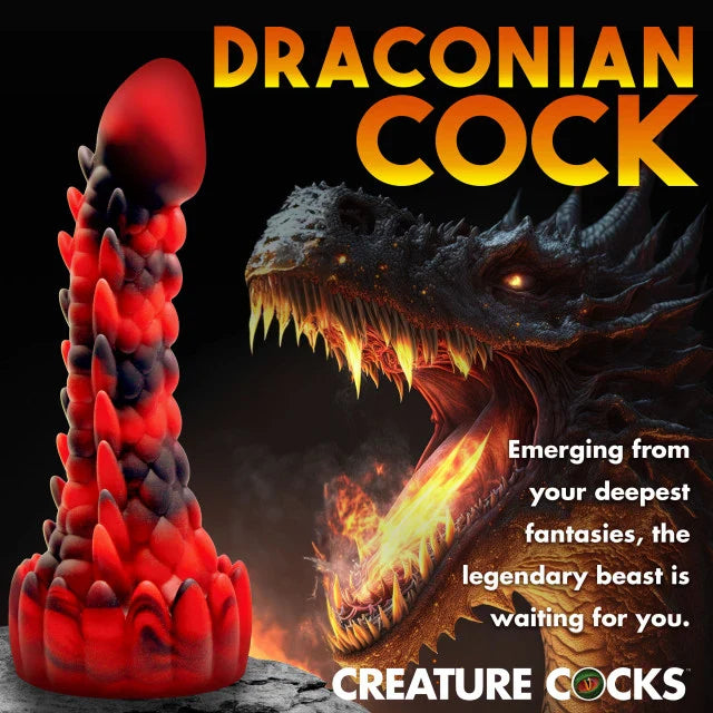 Creature Cocks Demon Rising Scaly Dragon Dildo