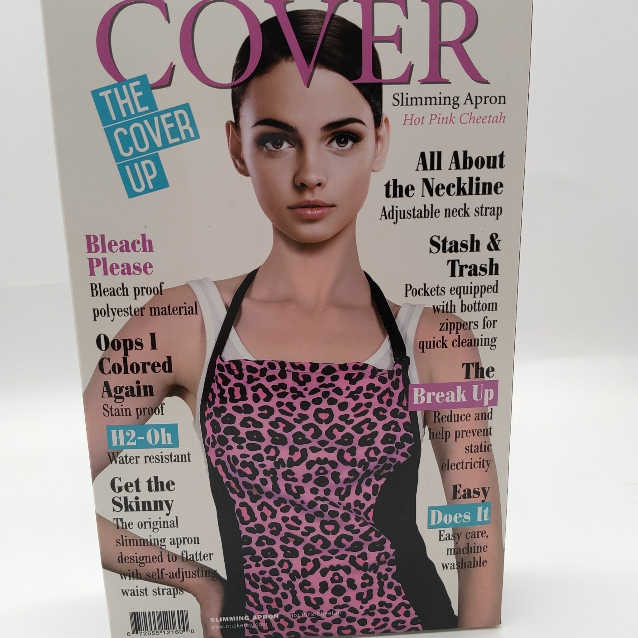 Cricket Water Resistant Slimming Apron Hot  Pink Cheetah