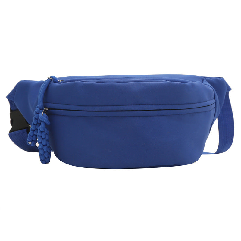 Crossbody bag women's casual bag canvas bag waist bag trendy sports chest bag
