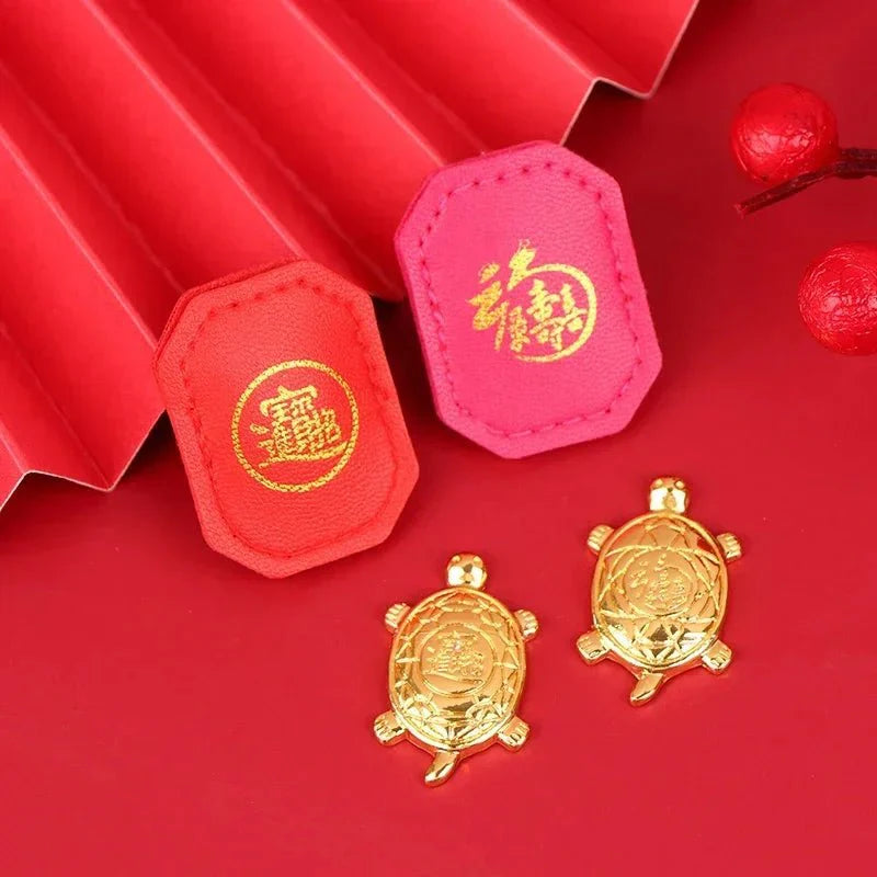 Small Golden Turtle Charm | Asakusa Money Charm