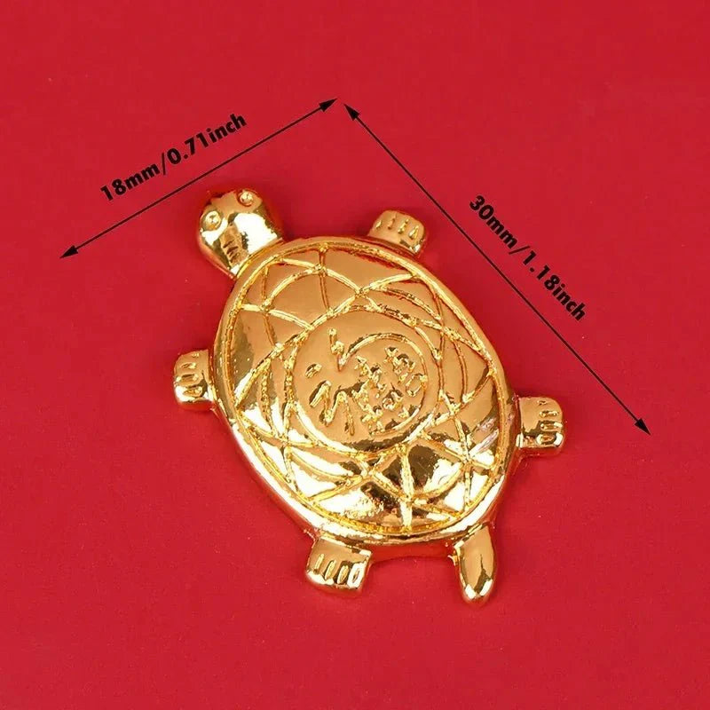 Small Golden Turtle Charm | Asakusa Money Charm