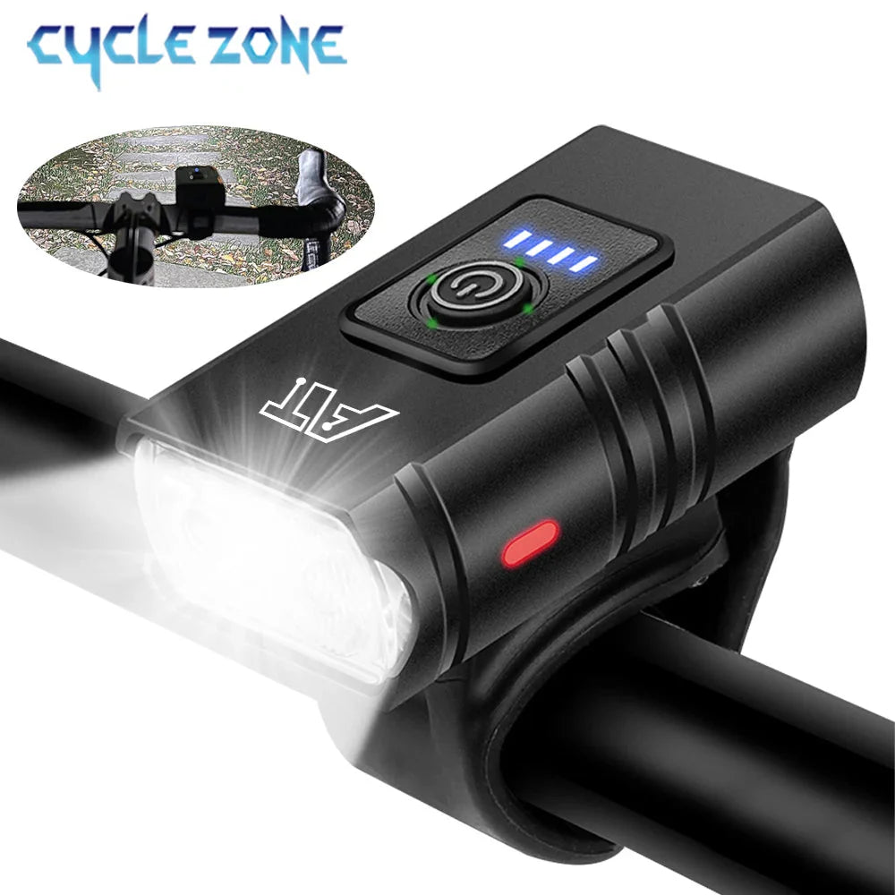 Cycle Zone Bicycle Front Light | 6-Mode LED Handlebar Headlamp for Night Riding