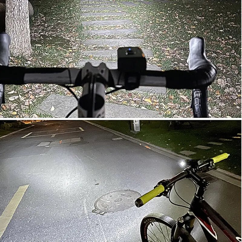 Cycle Zone Bicycle Front Light | 6-Mode LED Handlebar Headlamp for Night Riding