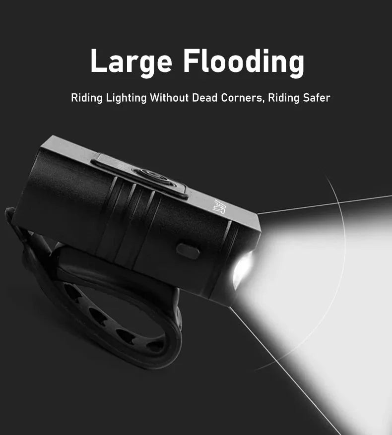 Cycle Zone Bicycle Front Light | 6-Mode LED Handlebar Headlamp for Night Riding