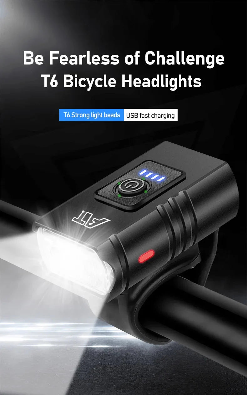 Cycle Zone Bicycle Front Light | 6-Mode LED Handlebar Headlamp for Night Riding