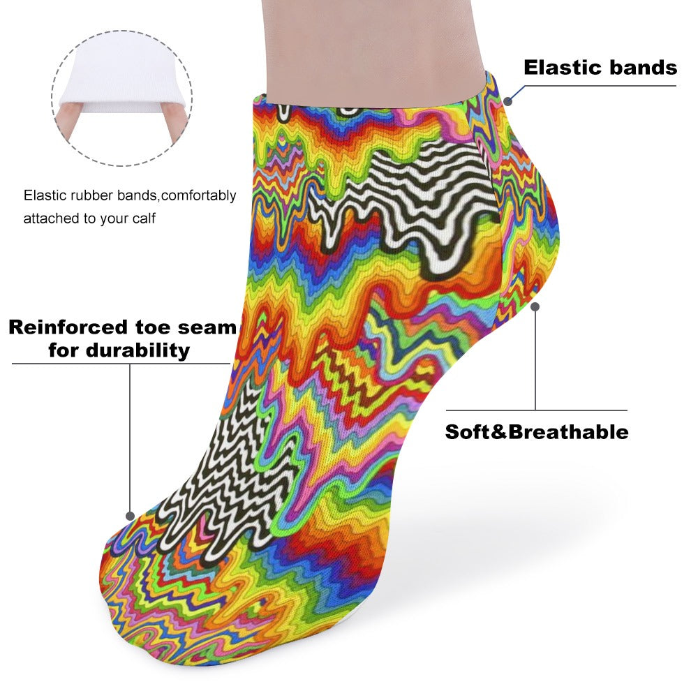 Sweat-Proof Odor-Resistant Ankle Socks - 5 Pairs of LightweightBreathable Durable with Cushioned Padding on Bottom for Men Women Unisex