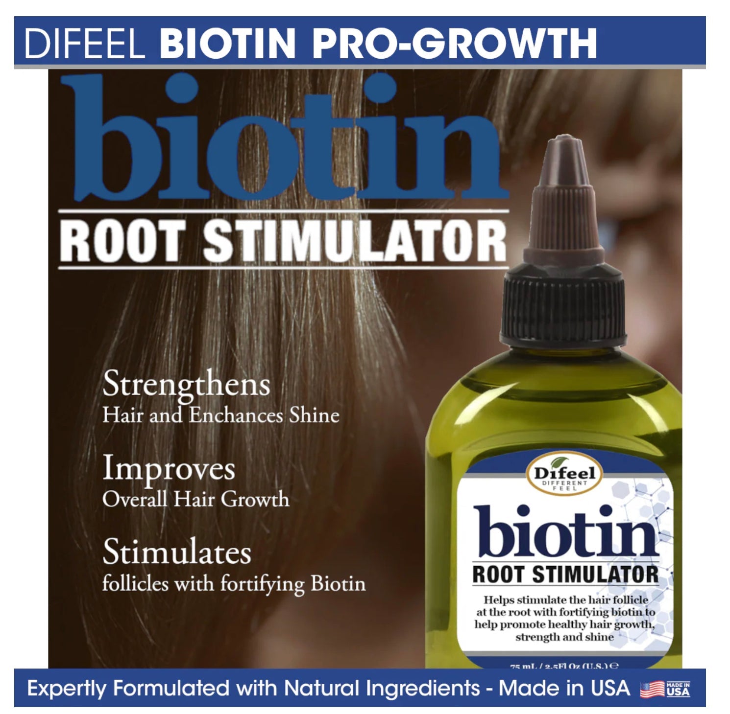 Difeel Biotin Pro-Growth Root Stimulator 2.5 oz