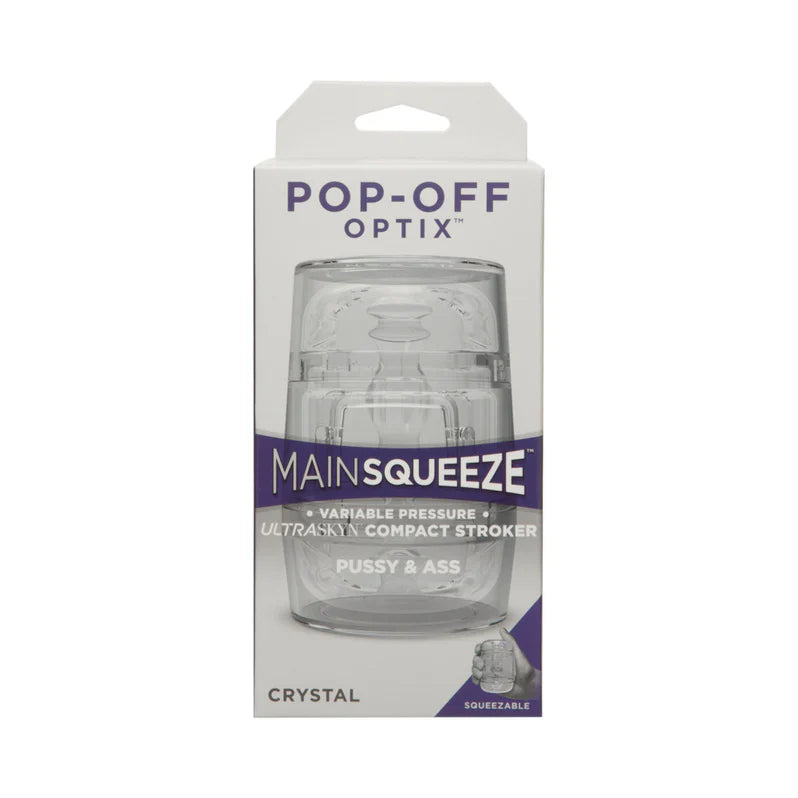 Main Squeeze Pop Off Optix Clear Stroker