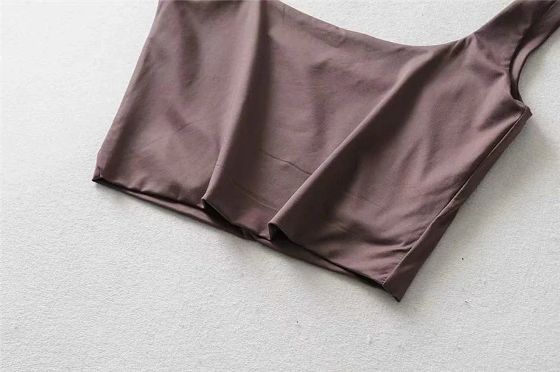 Square Neck Tank Top – Summer 2025 Stretch Crop Shirt