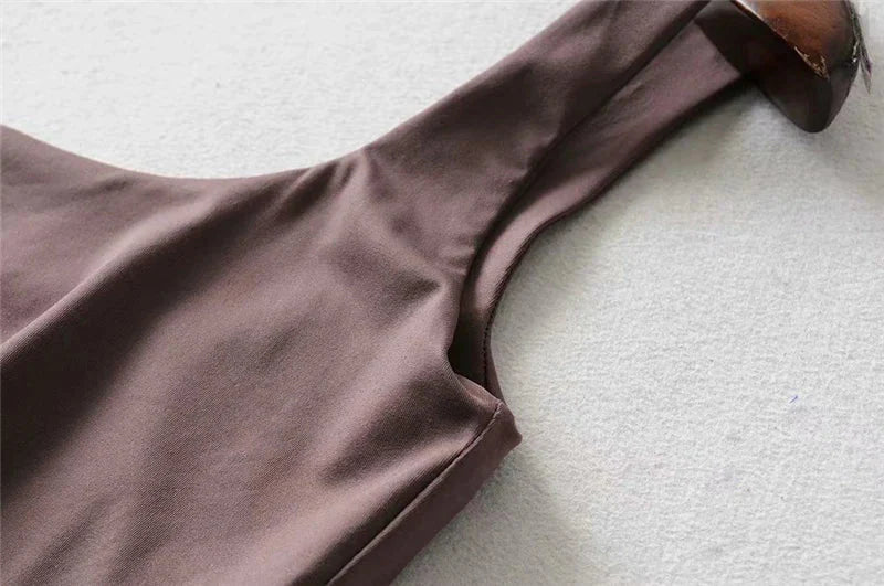 Square Neck Tank Top – Summer 2025 Stretch Crop Shirt