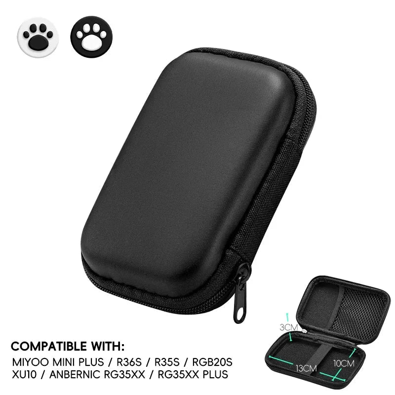 Durable EVA Protective Case for Anbernic RG35XX Plus | Handheld Console Travel Bag
