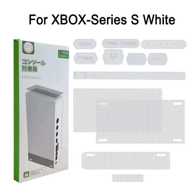 Dust Proof Mesh Filter and Jack Stopper Kit | Console Protection Accessory for Xbox Series X/S