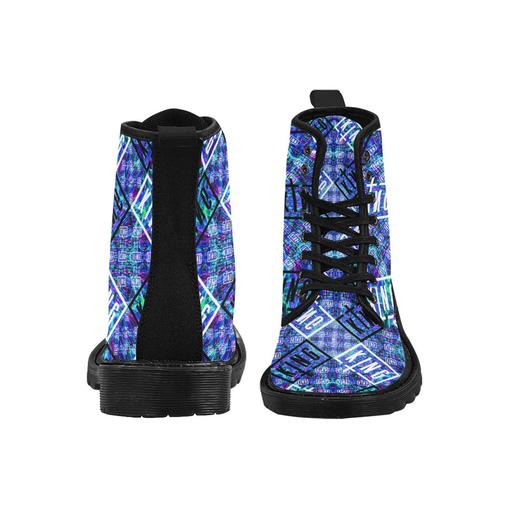 Limited Edition EDM Artists Men's Lace Up Canvas Boots Comfortable Waterproof Festival Camping Hiking Shoes for Men