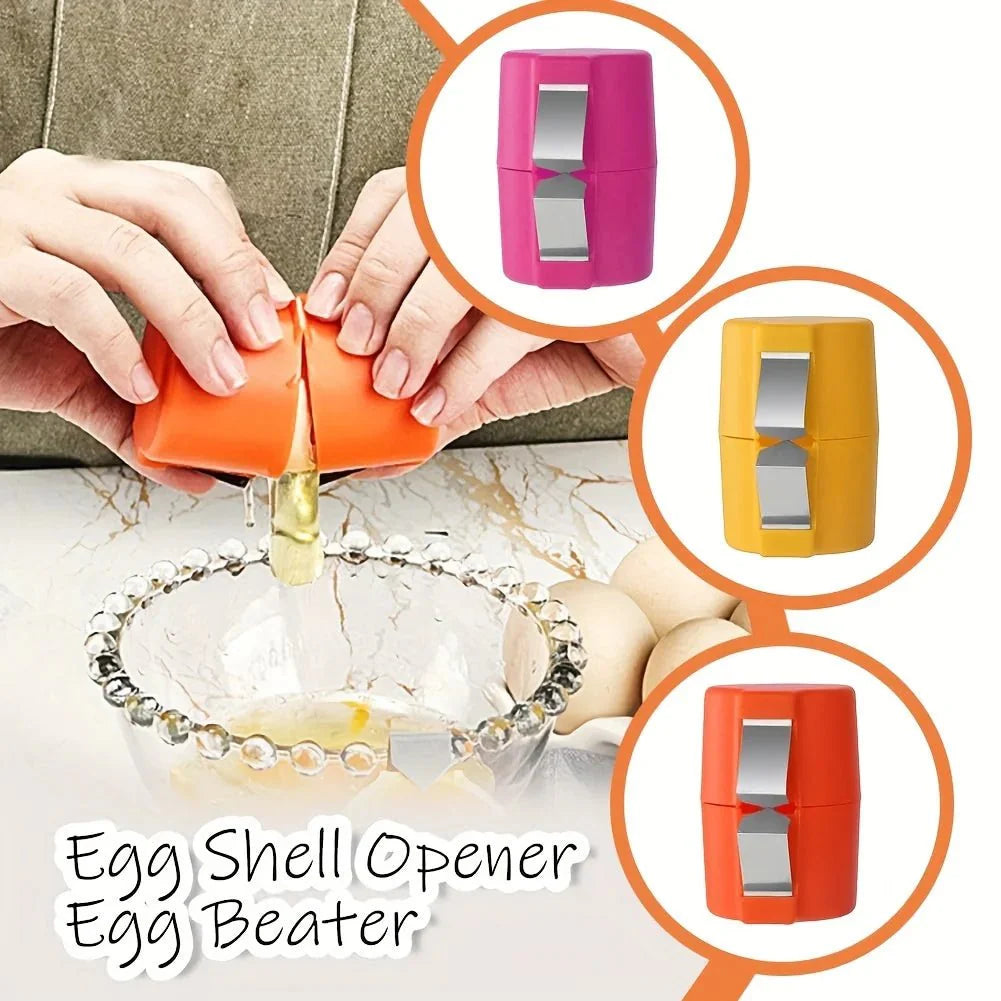 3 Pieces Egg Shell Easy Opener Set | Kitchen Egg Tool Kit