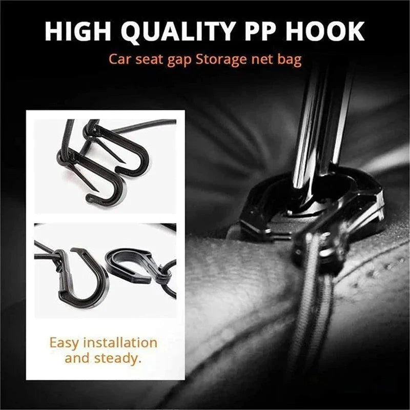 Elastic Car Storage Net Bag – Stretchable Divider Organizer Between Front Seats