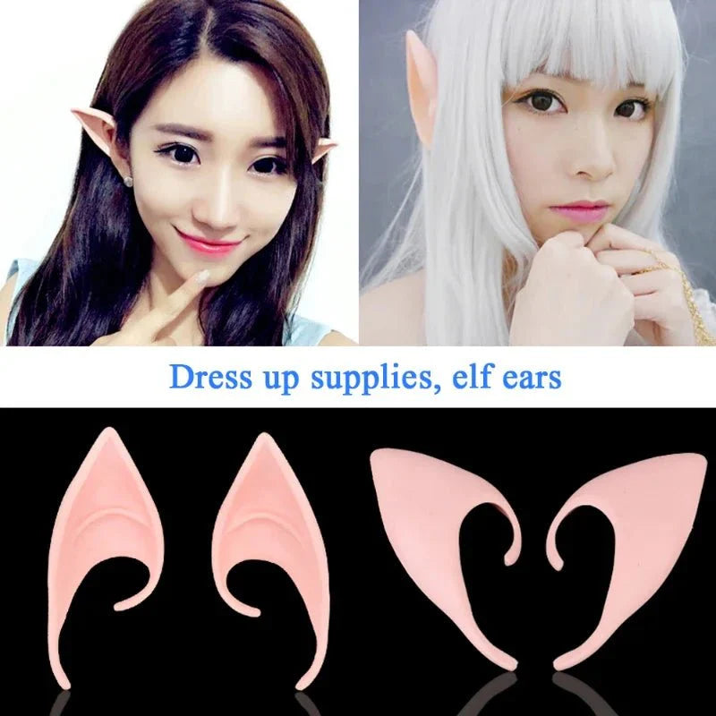 Elf Ears Latex Costume Props – Fairy, Angel, and Cosplay Accessories