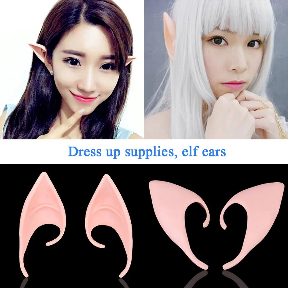 Elf Ears Latex Costume Props – Fairy, Angel, and Cosplay Accessories
