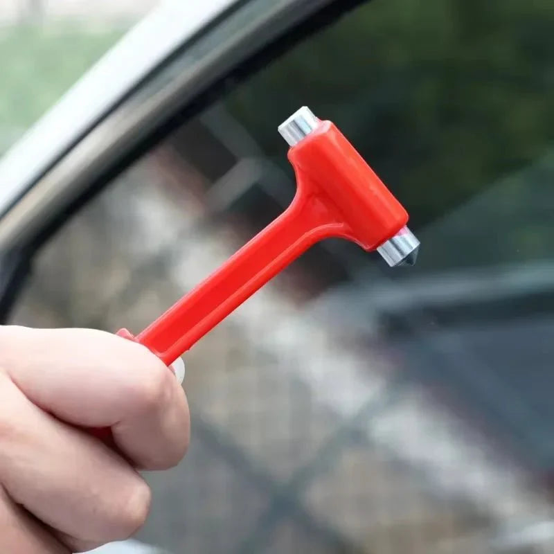 Emergency Escape Safety Hammer | 2-in-1 Glass Breaker and Seat Belt Cutter