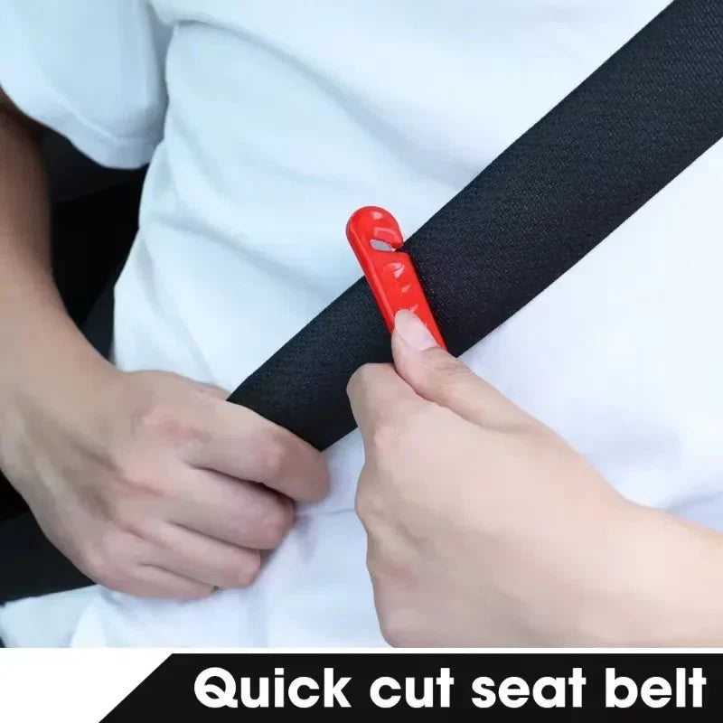 Emergency Escape Safety Hammer | 2-in-1 Glass Breaker and Seat Belt Cutter