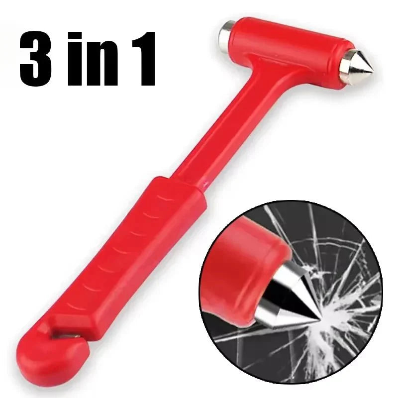 Emergency Escape Safety Hammer | 2-in-1 Glass Breaker and Seat Belt Cutter