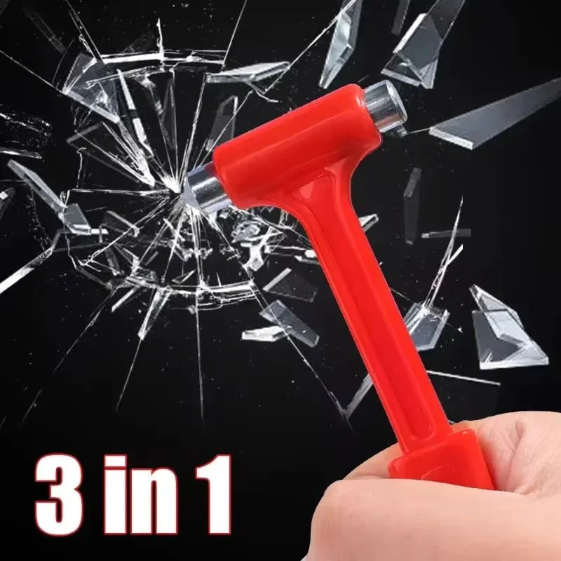 Emergency Escape Safety Hammer | 2-in-1 Glass Breaker and Seat Belt Cutter