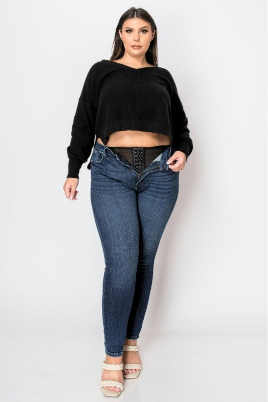 AT1041NSKDC-P Corset Plus Super Skinny Jeans