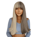 Fashion wigs straight with bangs