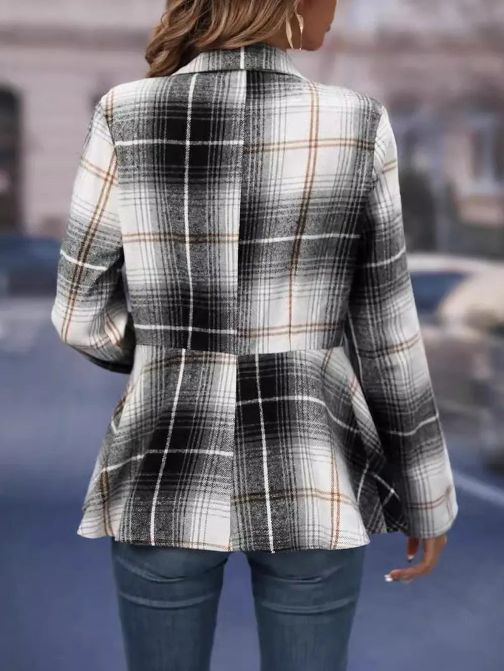 Fashionable women's clothing elegant commuting woolen suit slim fit jacket