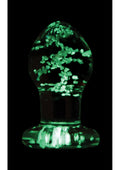 Firefly Glow in the Dark Glass Butt Plug