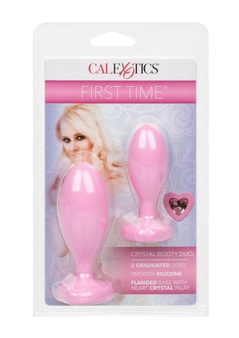 CalExotics First Time Crystal Booty Duo Silicone Anal Plug
