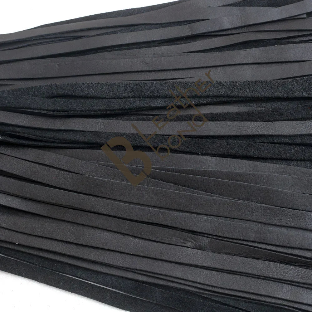 Cowhide Black Leather Flogger – 100 Falls Flogger Whip | Leather Bond