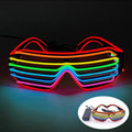 Fluorescent Colorful Glowing Glasses – LED Light Up Party Eyewear