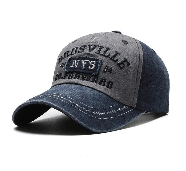 Washed Embroidered Baseball Cap | Unisex Casual Cotton Outdoor Hat