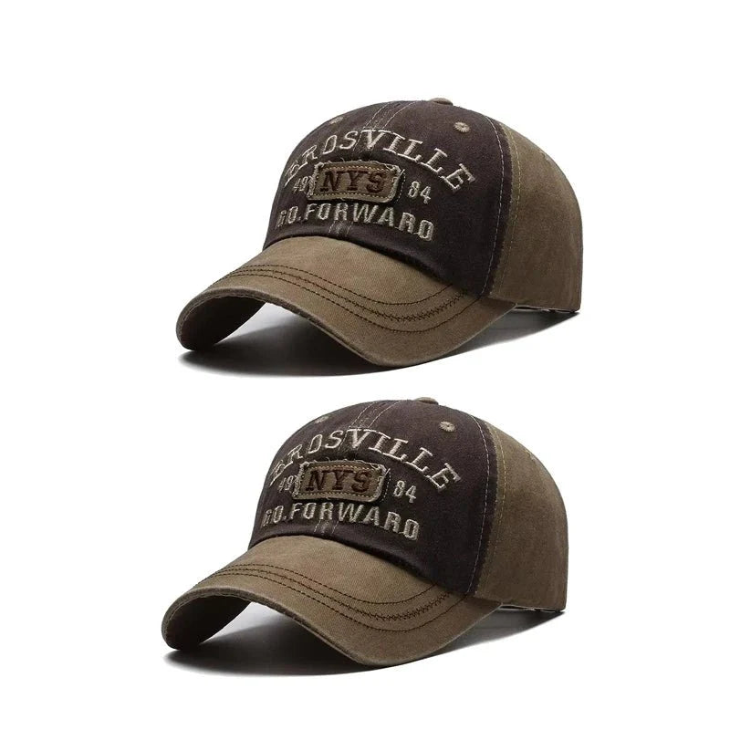 Washed Embroidered Baseball Cap | Unisex Casual Cotton Outdoor Hat