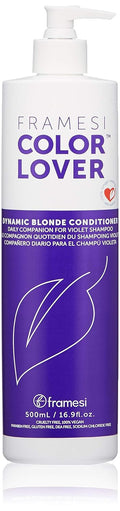 Framesi Color Lover Dynamic Blonde Conditioner, Purple Conditioner, Sulfate Free Conditioner, Color Treated Hair 16.9 Oz