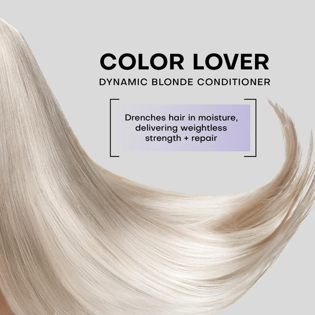 Framesi Color Lover Dynamic Blonde Conditioner, Purple Conditioner, Sulfate Free Conditioner, Color Treated Hair 16.9 Oz