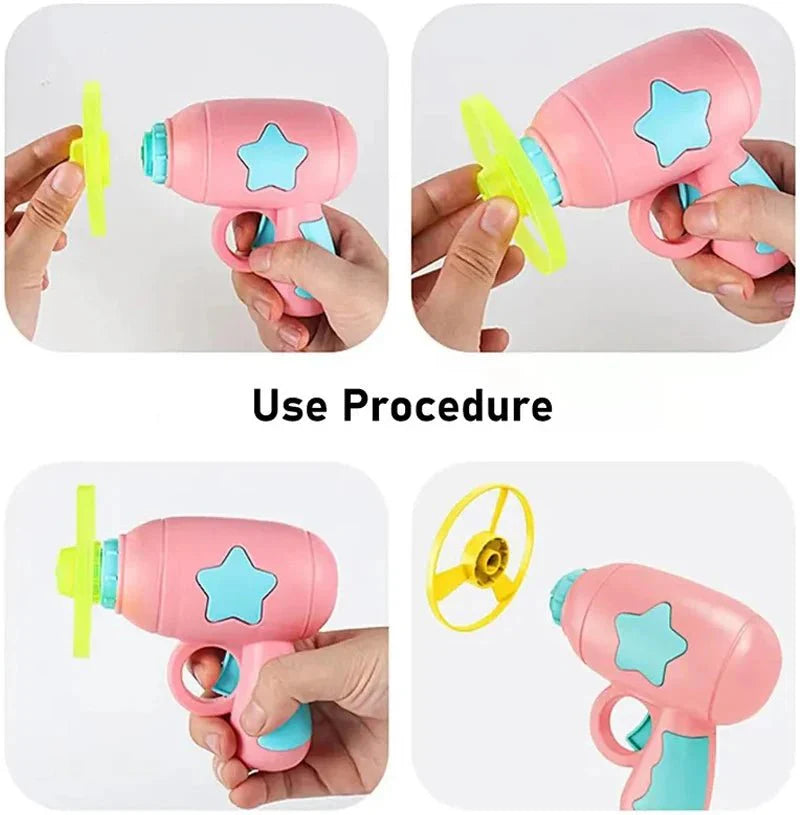 Funny Cat Toy Interactive Flying Disc Launcher
