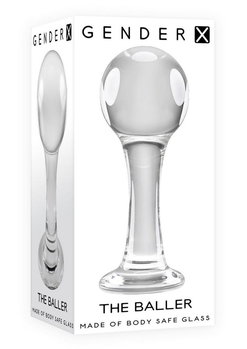 Gender X The Baller Glass Anal Plug For Maximum Comfort