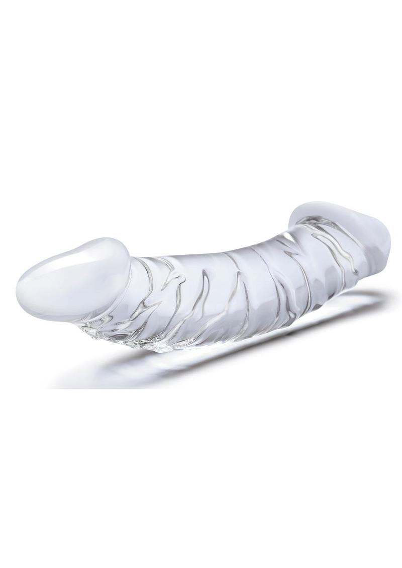 Glas Girthy Realistic Hand Blown Glass Double Dong