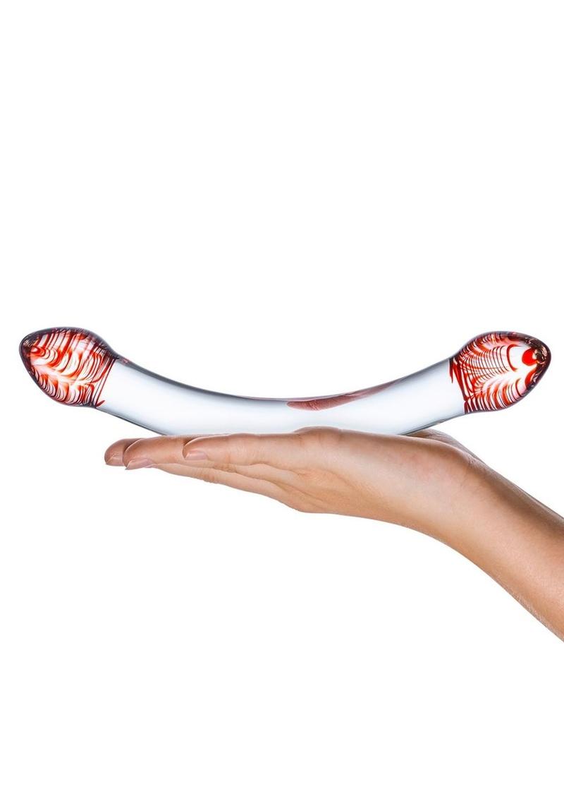 Glas Head Double Dildo With Handcrafted Elegance and Versatility