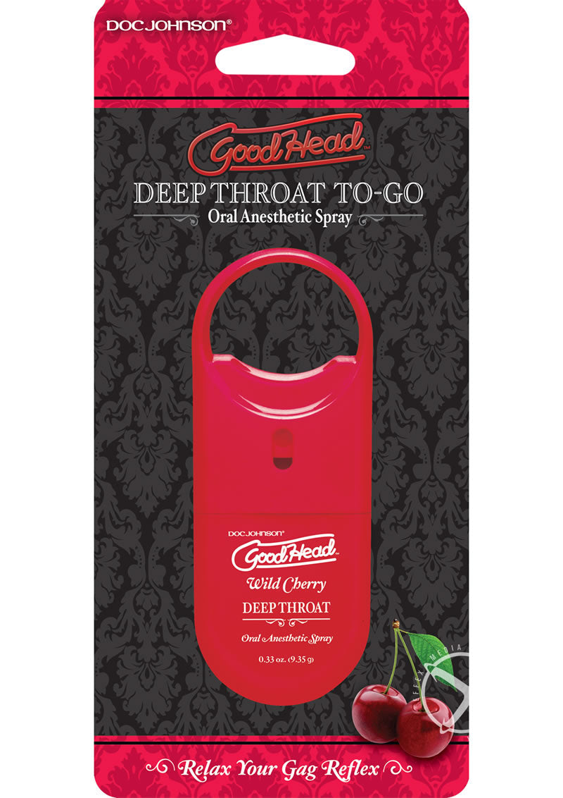 Good Head Deep Throat To Go Oral Spray Wild Cherry