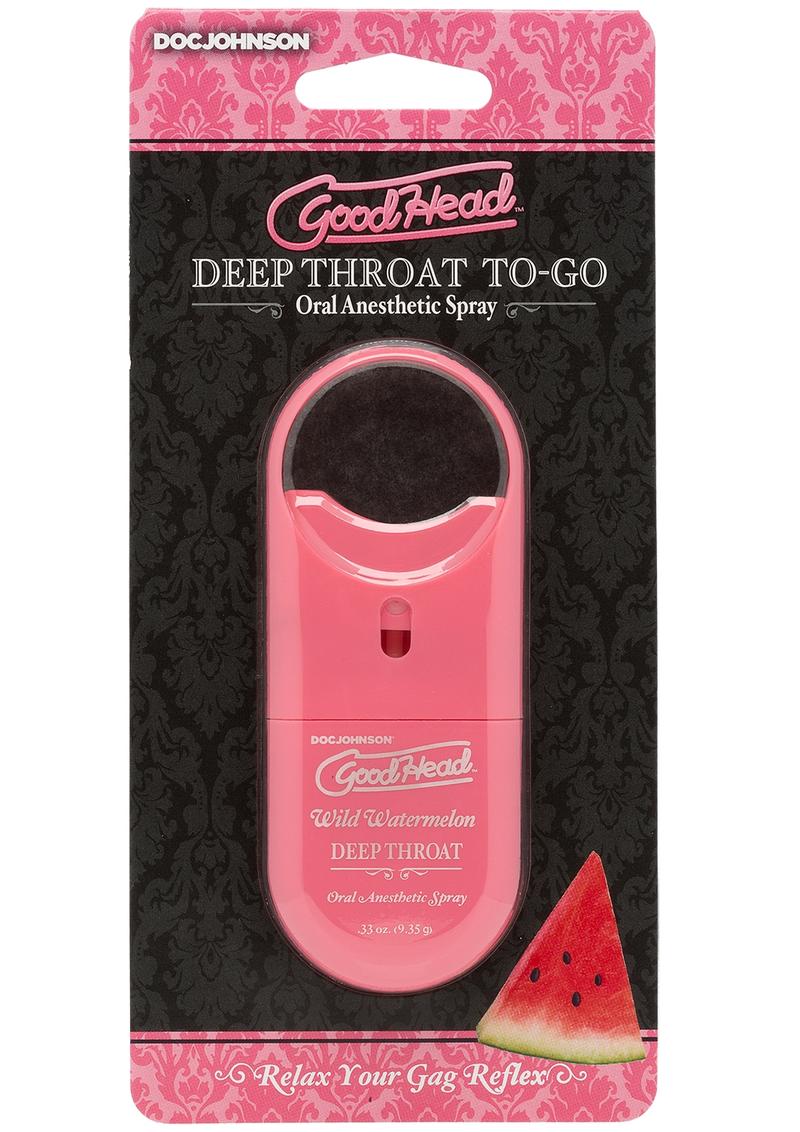 Good Head Deep Throat To Go Oral Spray Wild Watermelon